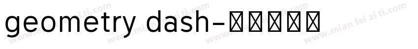 geometry dash字体转换